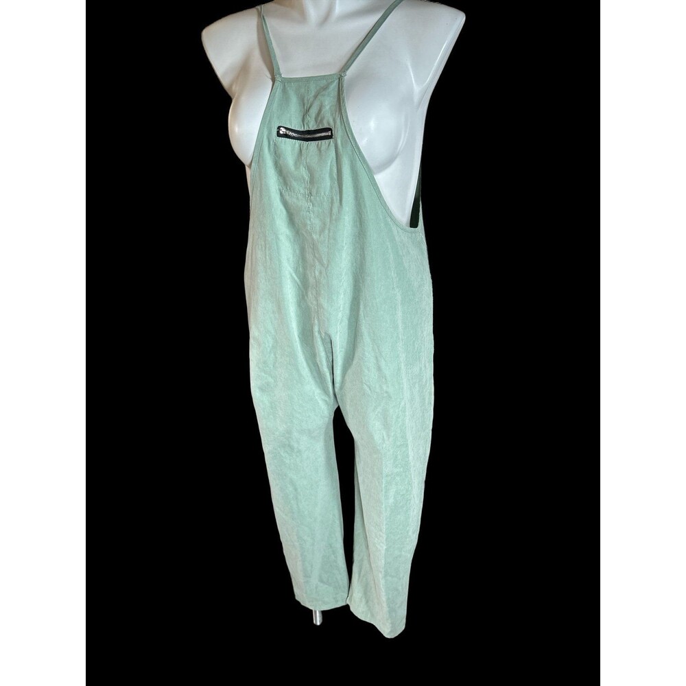 Unbranded Sage Green Spaghetti Strap Jumpsuit Large